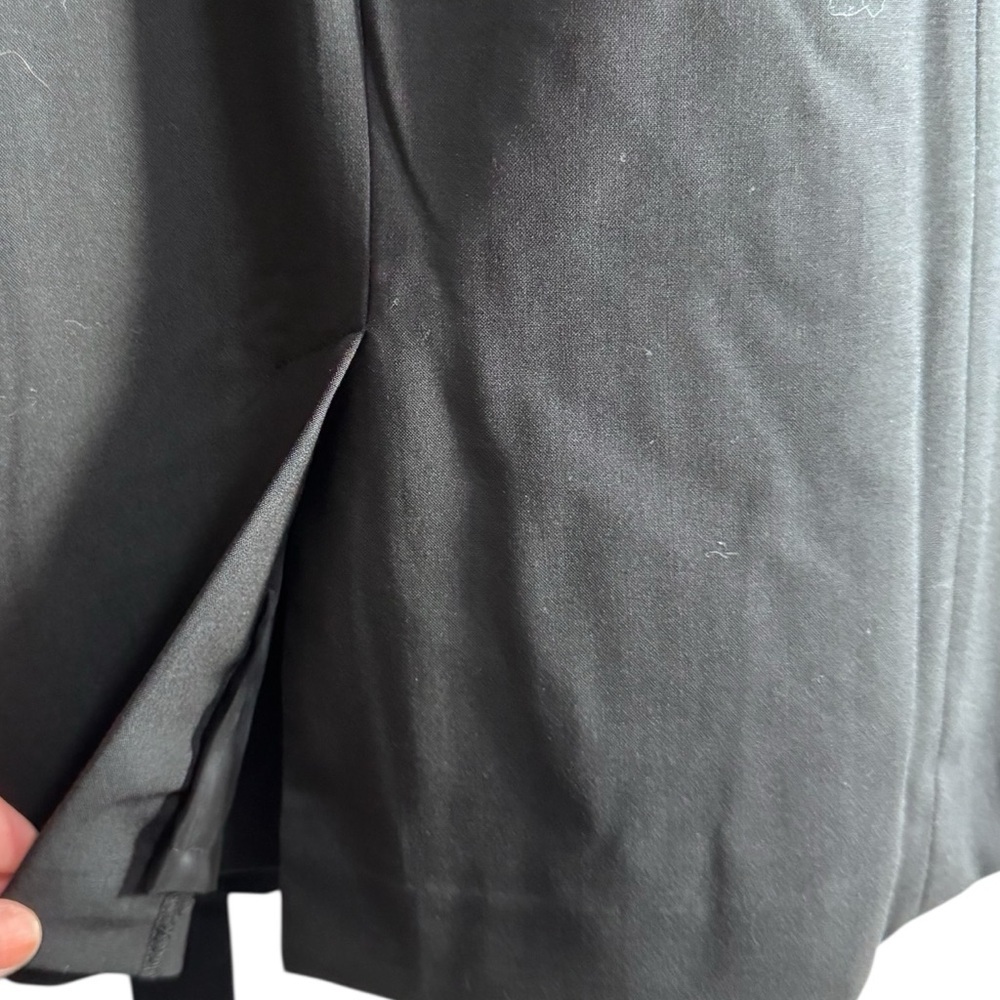 Lands’ End Black Short Sleeve Belted Dress Size 14 Work Office Career - Picture 4 of 8